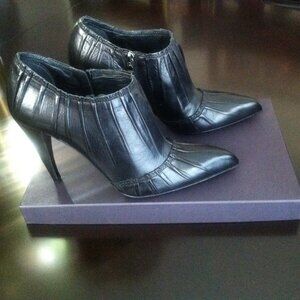 Genuine PRADA Pleated (Plisse) Leather Booties Size (EU 40) NIB